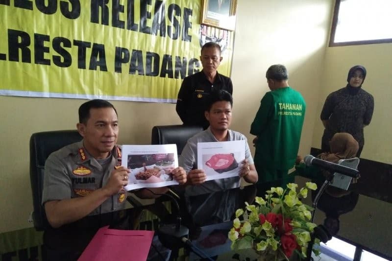Polrestas Padang ekspos kasus Sate Padang berbahan daging babi