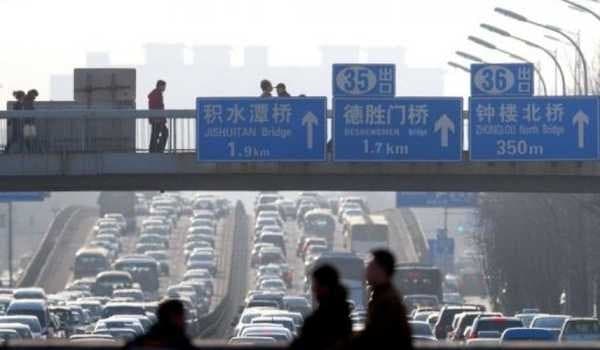 Kepadatan kendaraan di Kota Bejing (Foto:Istimewa)