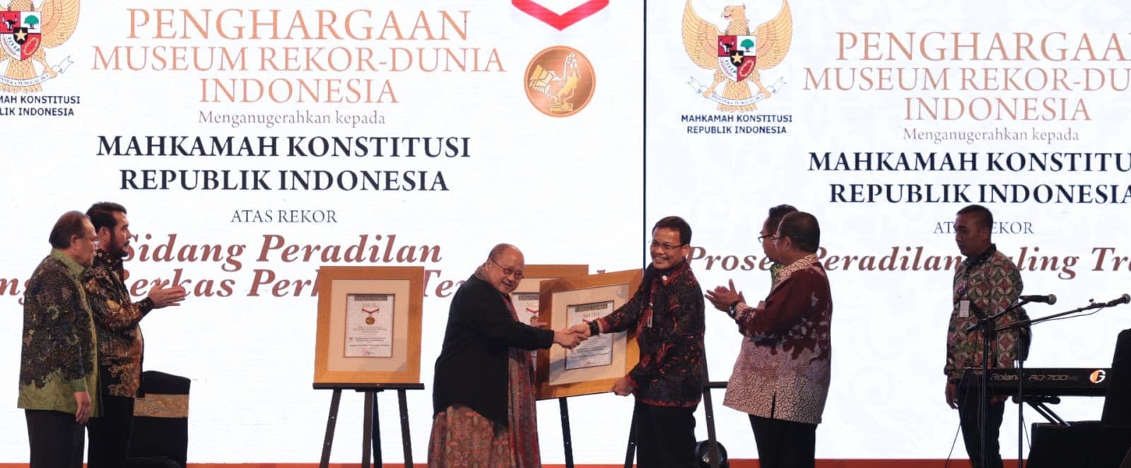 MURI menganugerahkan 3 rekor kepada MK (Foto:mkri.go.id)