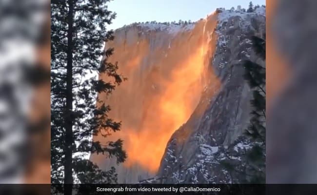 Air terjun api di Taman Nasional Yosemite (Foto:Istimewa)