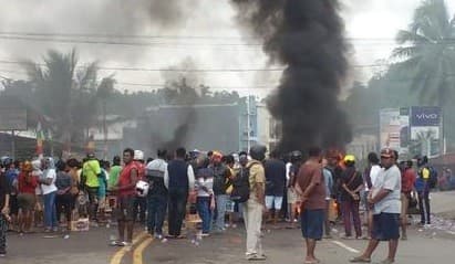 Demo di Wanokmari (Foto:Istimewa)