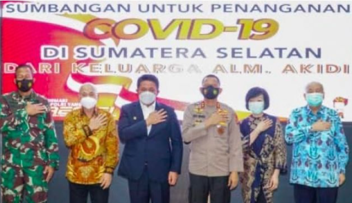 Keluarga almarhum Akidi Tio memberikan sumbangan Rp 2 triliun untuk penanganan Covid-19 (Foto: Istimewa)