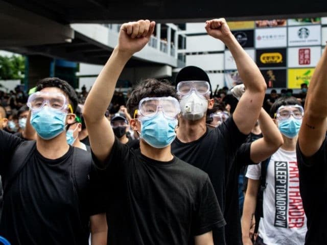 Aksi Unjuk Rasa di Hong Kong (Foto: France 24)