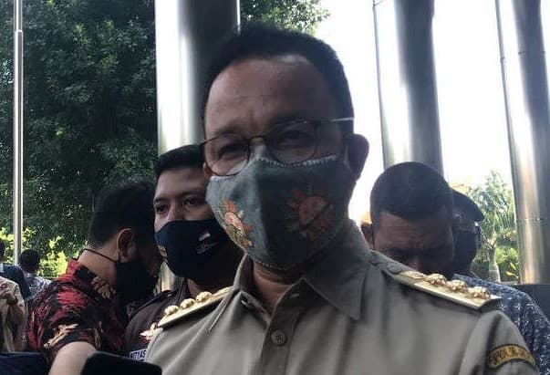 Gubernur DKI Jakarta, Anies Baswedan mendatangi Gedung KPK, Jakarta