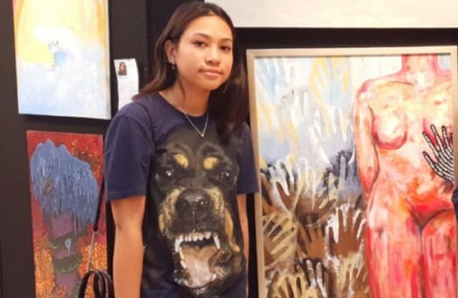 Annabel Putri ceritakan korban pelecehan seksual lewat lukisan (Foto: Istimewa)