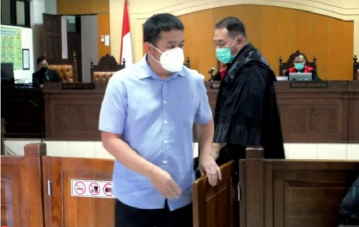 Direktur Sinta Agro Mandiri (SAM) Aryanto Prametu dalam persidangan (Foto: Istimewa)
