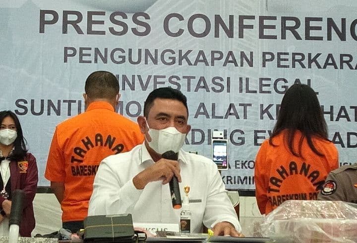 Dirtipideksus Bareskrim Brigjen Whisnu Hermawan di Mabes Polri pada Rabu 19 Januari 2022 (Foto: Hastina/REQnews)