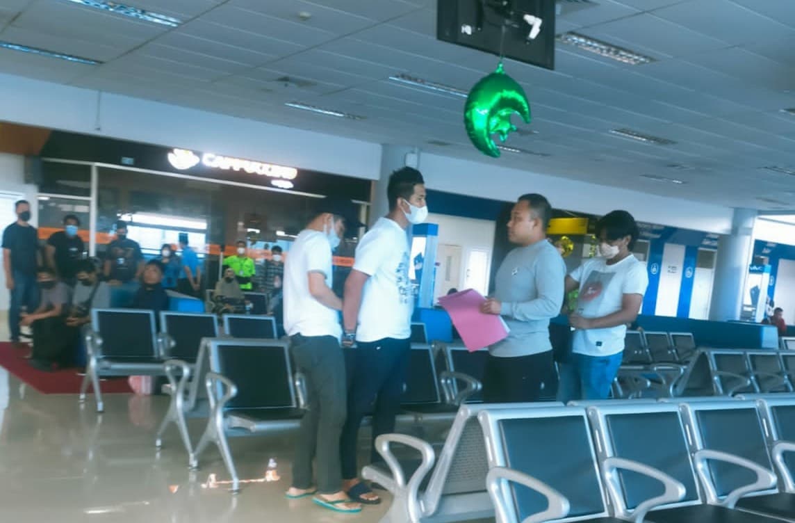 Briptu Hasbudi ditangkap di Bandar Udara Juwata Tarakan