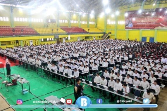Suasana pelaksanaan SKD CPNS TA 2019 menggunakan CAT  (Foto:Doc. Humasbkn)