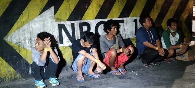 Para pelaku pemalakan Sopir Truk Pelabuhan (Foto: Istimewa)