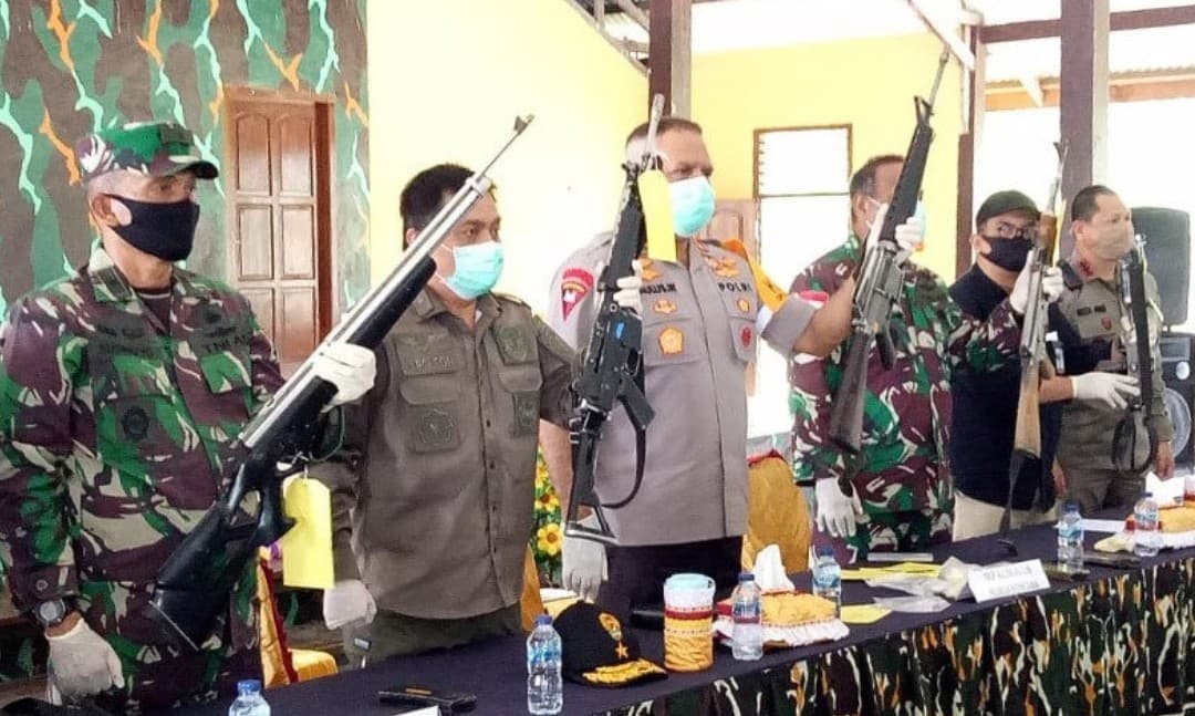 Polri janji ungkap peredaran senjata ilegal (Foto: Istimewa) 