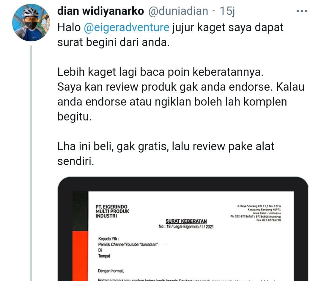 Viral Eiger trending topic di Twitter (Foto: Istimewa) 