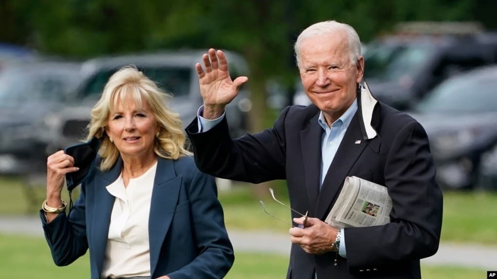 Presiden AS Joe Biden dan istrinya Jill Biden (Foto:AP)