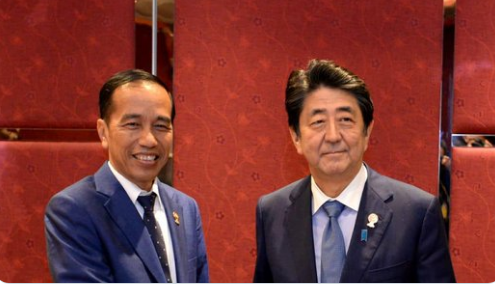 Jokowi bersama Shinzo Abe (Foto:Istimewa)