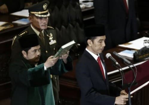 Pelantikan Jokowi menjadi Presiden Tahun 2014 (foto:istimewa)
