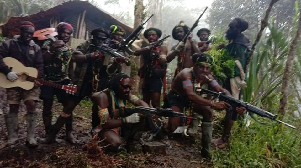Kelompok Kriminal Bersenjata (KKB) di Papua (Foto: istimewa)