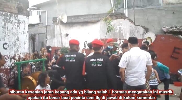 Ormas Islam Bubarkan Pertunjukan Jaran Kepang (Foto:Istimewa)