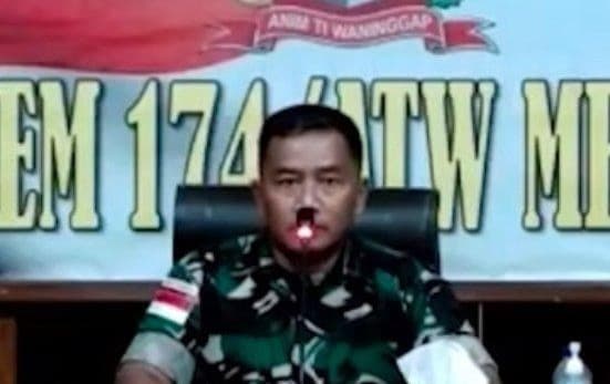 Kepala Staf Korem 174/Anim Ti Waninggap (ATW) Kolonel Arh Hamim Tohari (Foto: Tangkapan Layar)