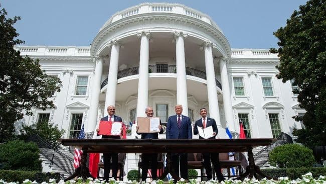 Penandatanganan perjanjian Abraham Accords