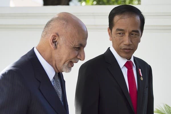 Presiden Joko Widodo dan Presiden Afghanistan Ashraf Ghani