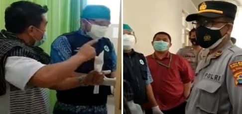 Video viral pria tak percaya ayahnya kena Covid-19. (Foto: Istimewa)