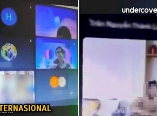 Mahasiswa ketahuan berhubungan seks saat kelas online. (Foto: Instagram)