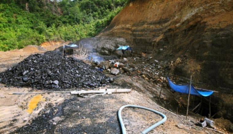 Tambang batu bara ilegal (ilustasi)