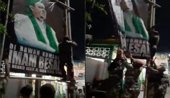 TNI turunkan balio Habib Rizieq (Foto:istimewa)