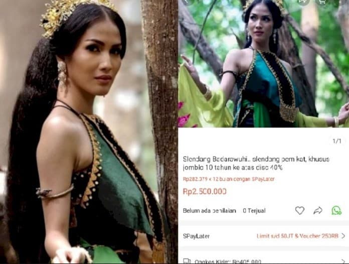 Viral selendang pelet Badarawuhi dijual online.