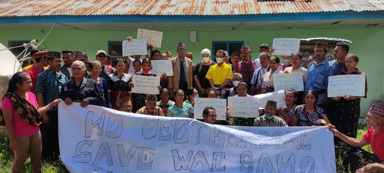 Masyarakat Wae Sano minta Bank Dunia hentikan pendanaa proyek geothermal di Manggarai Barat, NTT.