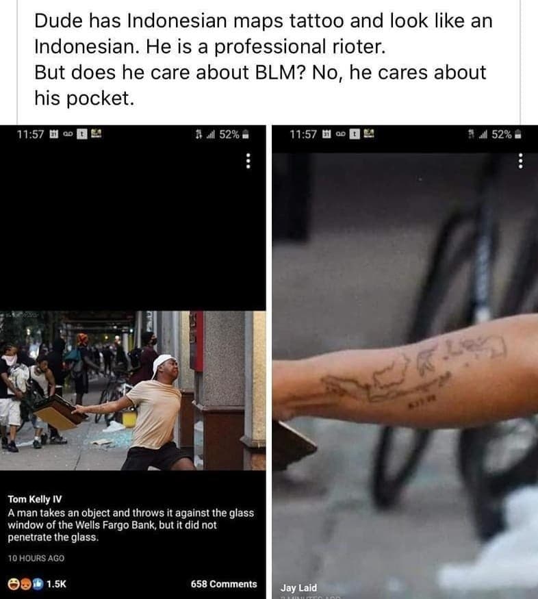 Pria diduga WNI terlibat kerusuhan di Amerika Serikat