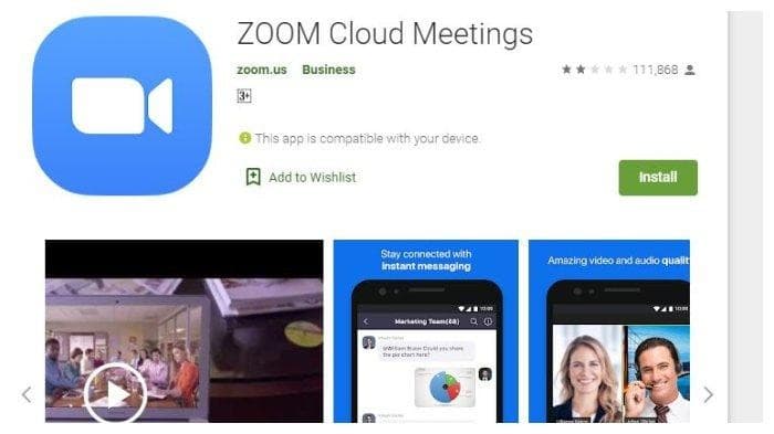  Aplikasi Zoom (Foto:Istimewa)