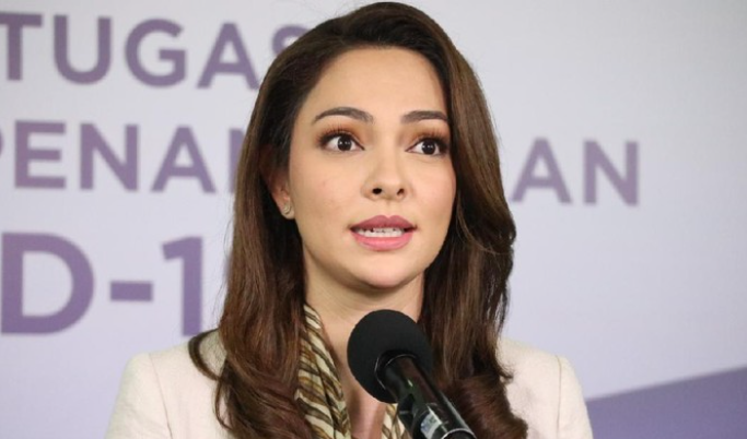 Juru Bicara Pemerintah untuk Covid-19 dr Reisa Broto Asmoro dalam konferensi pers (Foto: Istimewa)