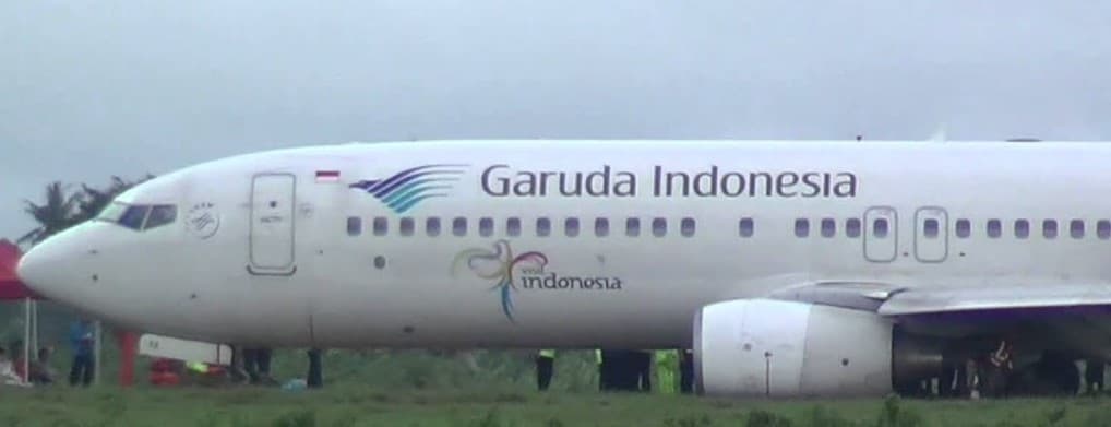 Ilustrasi garuda keluar landasan (Foto:Istimewa)