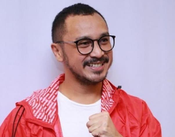 Mantan vokalis Band Nidji yang kini menjadi politikus PSI, Giring Ganesha