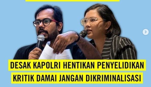 Petisi dukungan untuk Haris Azhar dan Fatia Maulidiyanti