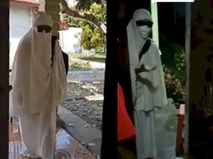 Wanita bercadar berkeliaran malam-malam culik anak gemparkan warga Lampung. 