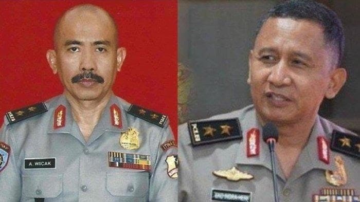 Wakil Inspektur Pengawasan Umum Polri (Wairwasum), Irjen Pol Agung Wicaksono dan Kapolda Sumatera Selatan Irjen Pol Eko Indra Heri (Foto: Istimewa)
