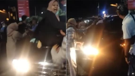 Istri ngamuk usai pergoki suami bawa pelakor. (Foto: TikTok)