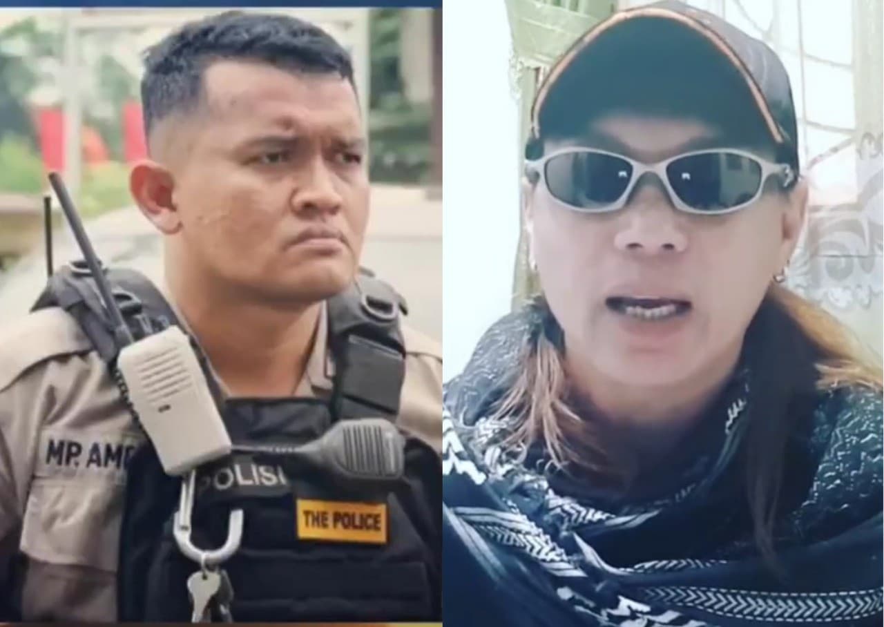 Aipda Monang Parlindungan Ambarita dan Aiptu Jakaria atau biasa dikenal Jacklyn Choppers  (Foto: Istimewa)