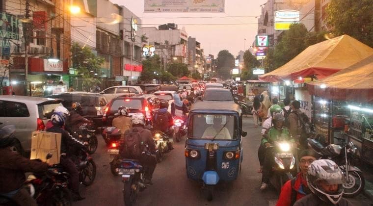 Geliat jalan Sabang di malam hari (Foto:Istimewa)