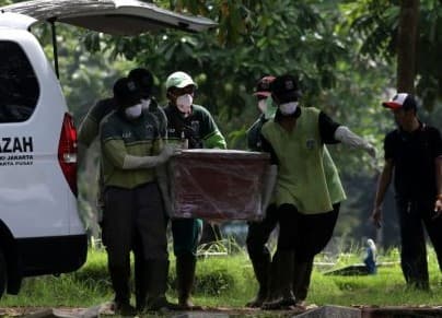 Ilustrasi pemakaman jenazah COVID-19 (Foto:Istimewa)