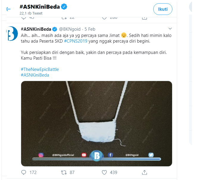Jimat peserta CPNS yang ditemukan (Foto:Twitter)