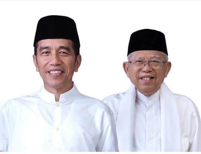 Presiden Joko Widodo dan Wakil Presiden KH Ma'ruf Amin