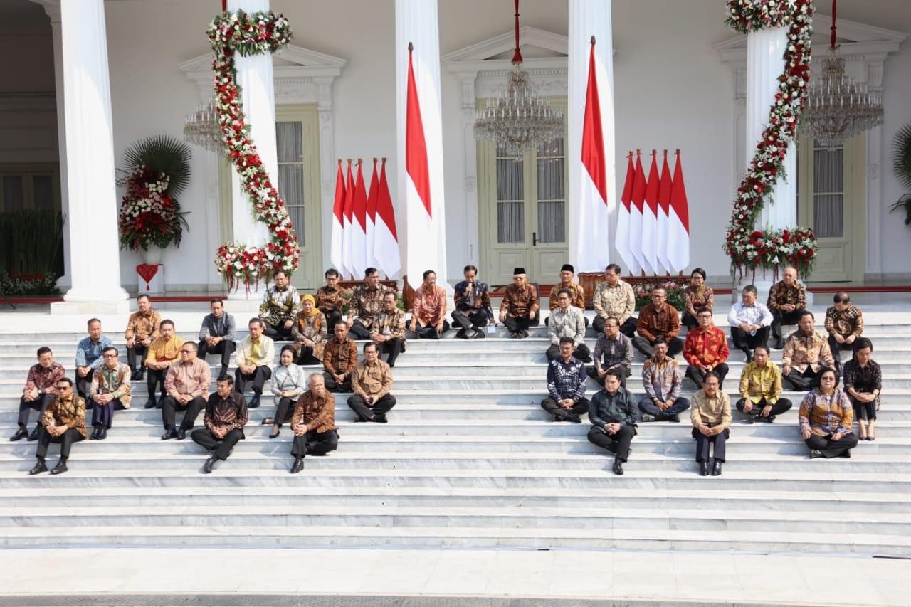 Jajaran Kabinet Indonesia Maju di periode kedua Jokowi (doc: setneg.go.id)
