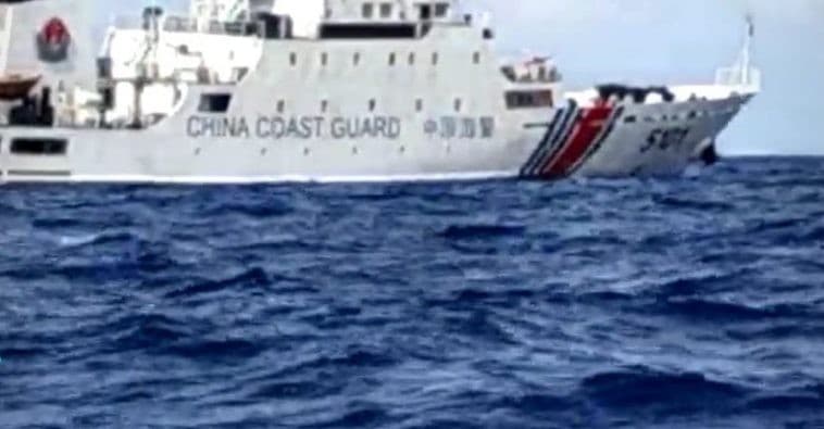 Kapal penjaga pantai China yang masuk ke perairan Natuna (istimewa)