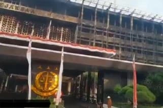 Gedung Kejagung pasca kebakaran (Foto:Istimewa)