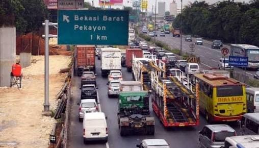 Ilustrasi jalan menuju Kota Bekasi (Foto: Istimewa)