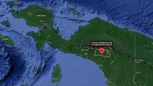 Lokasi Kabupaten Nduga (Foto:Istimewa)