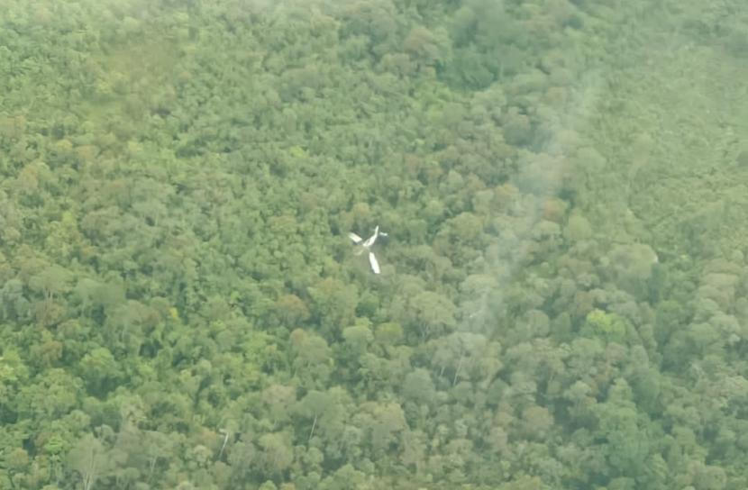 Lokasi jatuhnya Susi Air rute Timika-Duma, Papua